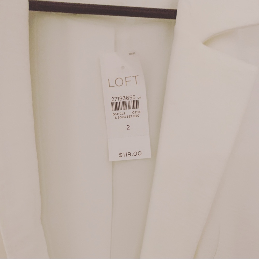 Brand New LOFT White Blazor - Picture 3 of 3